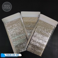 AMPLOP KANTONG PACKING ALUMUNIUM FOIL WRAP BUSA BKN BUBBLE 15X25 CM