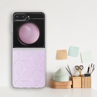 Samsung Flip6/Flip5 5G 浮雕感輕薄軍規防摔手機殼-脈絡