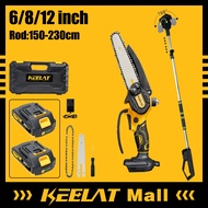 KEELAT 6 Inch Electric Cordless Chainsaw Mini Chainsaw Electric Pruning Saw Wood Pruning shears Cutt