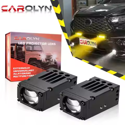 2pcs Work Light LED Projector Lens Headlight LED Headlights Moto Projection Lens Waterproof driving 