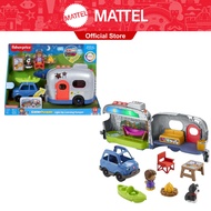 Fisher-Price Little People Light-Up Learning Camper Electronic Toy Rv For Toddlers 8 Pieces