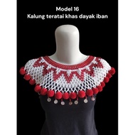 Model 16 - dayak lotus necklace / dayak necklace / dayak bead necklace / bead necklace / kalimantan 