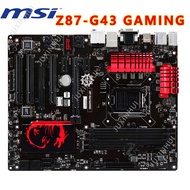 【Used】 MSI Z87-G43 gaming ZH87-G43 gaming Z87-GD65 gaming GAMING desktop motherboard LGA 1150 DDR3 f