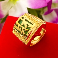 Cincin Jewelry accessories gold ring Adjustable Emas Korea 24k Gold Rings Women fashion ring