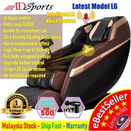 145CM 2xSL Long Track Zero Gravity Full Body Electric Massage Chair Recliner ADSports Y9 / L6 Massager Kerusi Urut 按摩椅