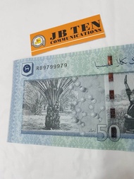 🔥TenTen comunication BANK NOTES RB 9799979 KOLEKSI WANG KERTAS ITEM RM50 KELUARAN BNM KONDISI UNC SI