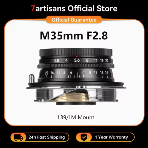 7artisans M 35mm F2.8 Full Frame Prime Lens Large Aperture Lens for Leica M M11 M6 M10-P Leica L39 L