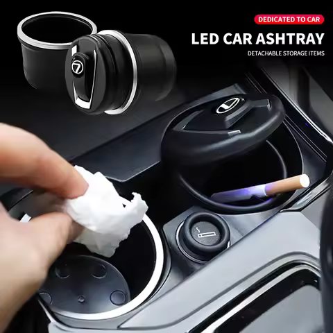 Portable LED Smoke Car Ashtray Ashbox Cup Auto Indicator Ashtray For Lexus EX300H RX450H IS300H ES30