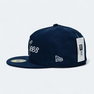 Ready Stock Yankees NY MLB Fitted 59 fifty baseball Cap navy blue topi full