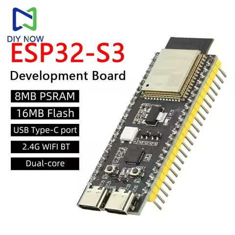 ESP32-S3-DevKitC-1 WiFi Bluetooth Development Board Module CP2102 ESP32-S3-N16R8 Module 16MB Flash I