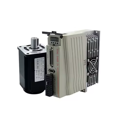 HLTNC 60 80 AST 400W 600W 750W 1KW 220V Ac Servo Motor Kit With Magnetic 17bit Absolute Encoder +T3D