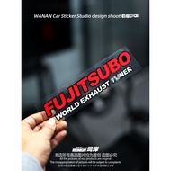 Wan'an Car Sticker Suitable for FGK Japanese Throat King Exhaust Car Modified Reflective Sticker Bod