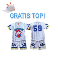 SETELAN BAJU ANAK 1 SET BOBOIBOY TOPI KOLEKSI SETELAN BAJU ANAK BOBOIBOY GALAXY AIR API HALILINTAR S