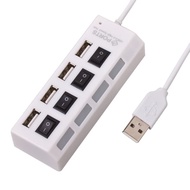 Usb Hub 4 Port Switch On Off - Usb Hub 2.0 4 Port 4 Switch