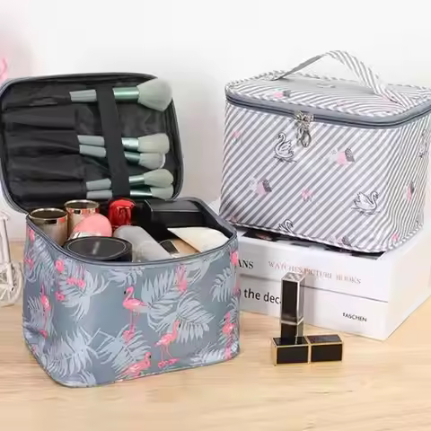 Handheld Makeup Storage Bag Waterproof Portable Multifunctional Travel Cosmetic Cleaning Organiser J