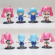 4Pcs 10cm That Time I Got Reincarnated As A Slime Anime Figures Rimuru Milim Kawaii Action Figure PV