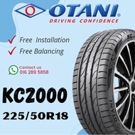 2255018  225 50 18 225/50R18 225-50-18 OTANI KC2000 Car Tyre Tire TYRE THAILAND (FREE INSTALLATION)