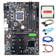 B250 BTC Motherboard Kit 12 GPU LGA1151 DDR4 SATA 3.0 USB 3.0 with G3900 CPU for Mining ETH Miner Motherboard