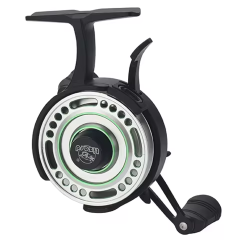 Lizard Free Runner Spool Reel with EVA Knob Available for Metal and Plastic Spool Ice Fishing Reel