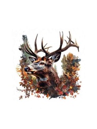 1/2入組鹿、牛、麋鹿迷彩狩獵獵人貼紙，適用於T恤、運動衫、連帽衫，男女裝DIY工藝衣服、襯衫、口袋、枕頭、帽子熱轉印貼紙