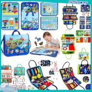 Montessori Busy Board Toddlers Travel Toy Preschool Learning Educational Sensory Toy for 1-6 Year Ol