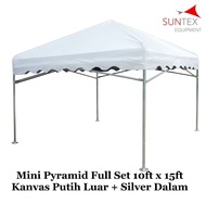 Premium Pyramid Style Full Set Banquet Canopy 20 x 20 Full Set UV Resistant PVC Tarpaulin Canvas Mad