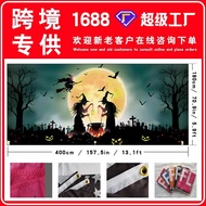 Christmas Gnome Background Cloth Decorations Holiday Garage Door Banner Flag Hanging Cloth Banner