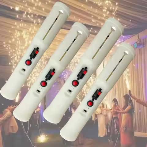 4-8pcs Hand Held Cold Pyro Shooter Spark Fountain Machine for Marriage Decor Wedding Couple Entry Br