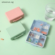 Uloverun 9 Grids Mini Pill Case Plastic Travel Medicine Box Cute Small Tablet Pill Storage Organizer Box Holder Container Dispenser Case SG
