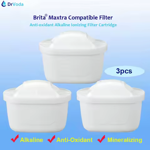 3Pack Alkaline Water Filters replacement for Brita Maxtra Plus Water Filter Pitcher Increase alkalin