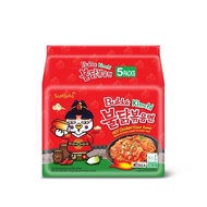 Samyang Buldak ซัมยัง บูลดัก บะหมี่กึ่งสำเร็จรูป แพ็ค 5 ซอง (มีให้เลือก 16 รสชาติ)