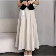 Haruka Loose Maxi Skirt Korean - Work Skirt Wanita - Maxi Skirt Anti-WrinkleWanita - Basic Skirt POL
