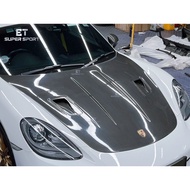 Porsche 718 Cayman GT4 RS Dry Carbon Bonnet Hood Air Vent Cover Bodykit