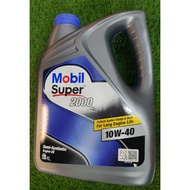 Mobil Super 2000 X2 10W-40 SN/CF Semi Synthetic Engine Oil (4L) Suitable For All Car
