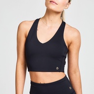 Bahe Womens Attune Cross Back Top (Black) - Sports Direct