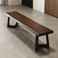 Nordic Chinese Style Solid Wood Long Bench, Internet Famous, Simple Modern Bench, Long Board Bench, 