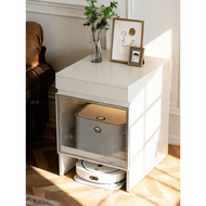 Sweeper Cabinet Solid Wood Sliding Above Water Base Station Shelf Living Room Household Sofa Side Ta