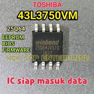 TOSHIBA 43L3750VM IC W25Q64 EEPROM / BIOS / FIRMWARE 5823-A3M12G-0P10 VER00.05 43L3750