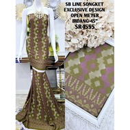 KAIN PASANG SONGKET PRINTED SB LINE EXCLUSIVE OPEN METER DAN SERAGAM