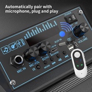 Karaoke Companion Bluetooth 5.3 RGB Colorful Light Stereo Mixer with RGB Colorful Light for Home Kar