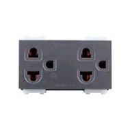 เต้ารับคู่ 3 ขา PANASONIC WEG15929 H สีเทา (131587)