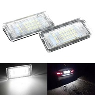 2pcs Car LED License Number Plate Light White Bulbs Auto Accessories For BMW E46 4D 5D Touring 1998 