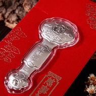 Sterl Sterling Silver Fu Character Red Envelope 2g Sterling Silver Ruyi Red Envelope Ag999 Chinese N