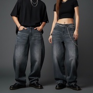 (UNISEX) BARREL Jeans Baggy Curve Jeans Highwaist BIG Size Jumbo 27-42 Baggy Jeans Plus Size Women