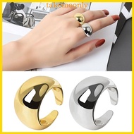 TAK Charm Geometric Rings Handmade Chunky Open Rings Statement Jewelry