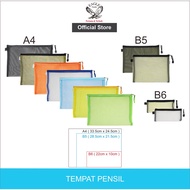 Zipper Pocket EAGLE Pencil Case Mesh Pencil Case B6~A4