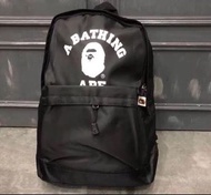 Bape 黑色潮人 雙肩書包 火爆潮流百搭款 時尚休閒戶外 街頭旅行包 背包 後背包 胸背包 電腦包