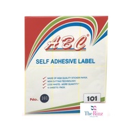 Sticker Label No.101 ABC