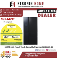 Sharp 660L 5 Door Refrigerator SJ-FX660S2-BK
