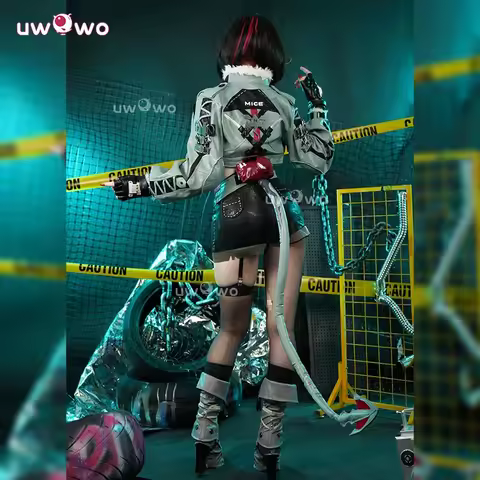 ◀◁☀UWOWO Jane Doe Cosplay Collab Series: Game Zenless Zone Zero ZZZ Jane Doe Cosplay Costume With Pr